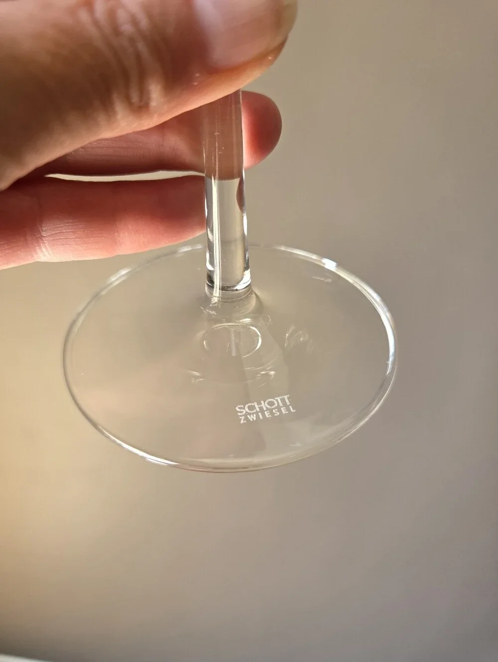 Schott Zwiesel Crystal Wine Glass Clear Modern Angular Bowl Made in Germany